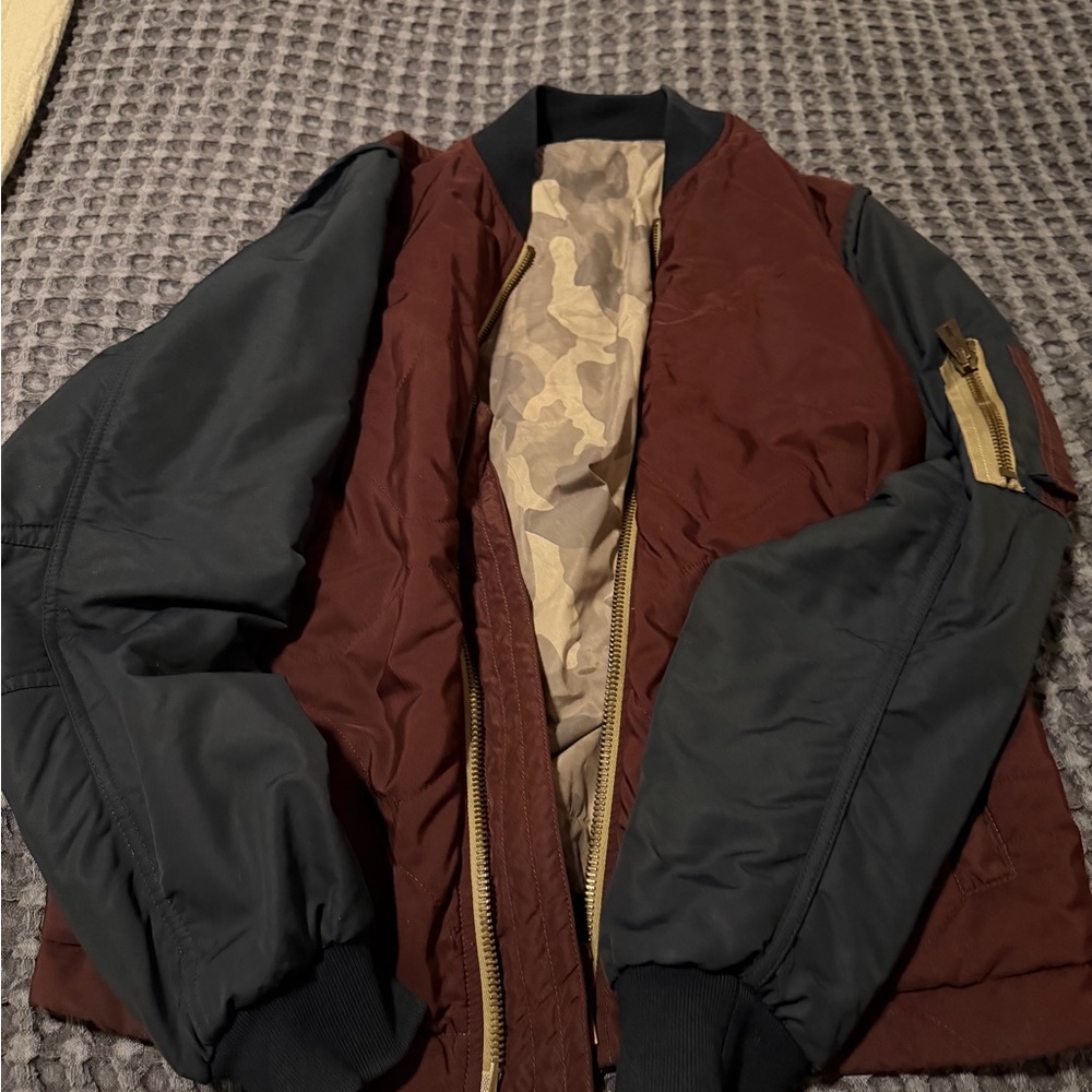Men's Two-Tone Bomber Jacket